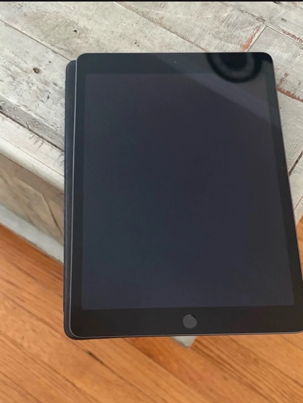 Black Apple  Tablet with Protective Case - Sleek Touchscreen Display